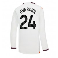 Manchester City Josko Gvardiol #24 Bortatröja 2023-24 Långa ärmar
